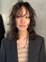 ランド(LAND)&nbsp;ボブウルフパーマ　ウルフカット　くせ毛風パーマ