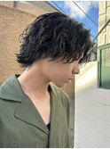 ツイストスパイラルパーマミディアムウルフ