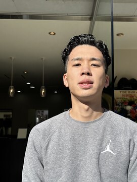 タイドヘアー 高槻2号店(TIDE HAIR) オールバックパーマ