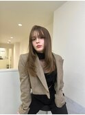 美髪/ワイドバング/外ハネボブ/ホワイトブロンド[名古屋駅/名駅]