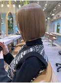 イメチェン外ハネボブ美髪×ブリーチなしレイヤー韓国[大宮］