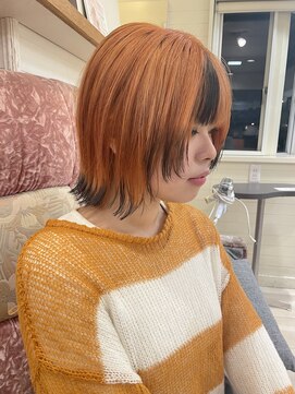 モリオ フロム ロンドン 大宮2号店(morio from London) 【高椋】ボブウルフ×デザインカラー