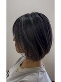 シルバーバレイヤージュ×ボブ