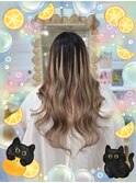 #エクステ　でグラデーション#プルエクステ#山口#萩#宇部#防府