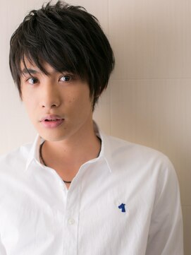 モッズヘア メン 南越谷南口店(mod's hair men) 20代30代ナチュラル清潔感ブラックフェザーショートW南越谷