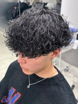 フィフス 名駅(fifth) 再現性高い波巻きスパイラルパーマ×刈り上げマッシュ