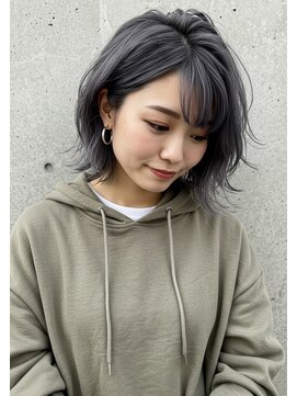 フルショウ 苦楽園店(FURUSHO) チャコールグレー/アッシュブロンド/エアタッチバレイヤージュ