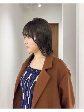 ゴウトゥデイ 横須賀店(GO TODAY) ブリーチ無しアッシュ / 切りっぱなしボブ