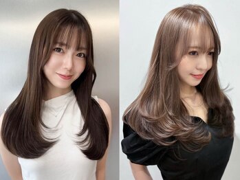 エルサザビューティー 神戸三宮(Elsa the beauty)の写真/『三宮駅3分◇』巻き髪でもストレートでも『似合う』は顔周りのカットで♪［髪質改善/縮毛矯正専門サロン］