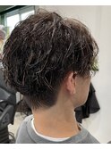 キメキメスタイル◎ 縦落ちパーマハイライト