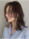 おしゃれな大人のインナーカラー ミルクティーベージュ