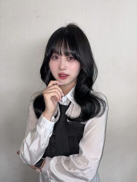 アム 表参道(am) 【暗めカラー】Koreablack ×ローレイヤーカット/黒髪