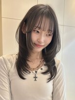 アンカーバイナチュラル(anchor by natural) 韓国風/レイヤー/前髪カット/オリーブ/透明感/ハッシュカット