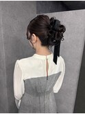 高めのシニヨン