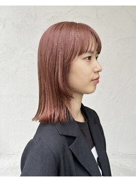 ファヴォリ(favori) 【favori 自由が丘】ロブ ステップカット ピンクカラー