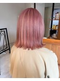 ブリーチ有りピンクベージュカラー