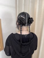 ソノ(sono) カチモリヘア ツインアレンジ 編みたらし