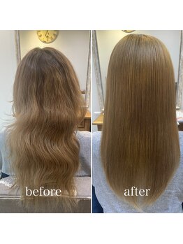 ヘアアンドヘッドスパ エリー(hair&headspa elly)の写真/頑固なクセで毎朝イライラ!ellyの髪質改善縮毛矯正で自分史上最高のサラツヤストレートに☆