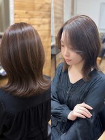 ルアナ 名古屋店(Luana)&nbsp;髪質改善カラーとレイヤーカットでつくるくびれレイヤーボブ