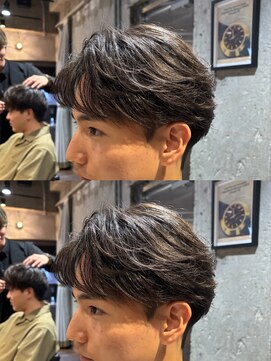 ブチメンズヘア(Buchi MEN'S HAIR) お客様スタイル　毛流れセンターパート