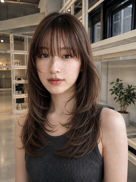ディーエックス スリー(Dxxxx III) 結べるレイヤーカットハッシュカットおくれ毛20代30代TOMOKI