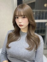 エヌアイ オモテサンドウ(ni omotesando)&nbsp;韓国くびれヘア☆ケアブリーチダブルカラーミルクティーベージュ