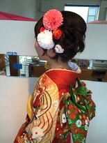 ヘアーズ ブルーヘブン(HAIR'S BLUE HEAVEN) 編み込みサイドアップ