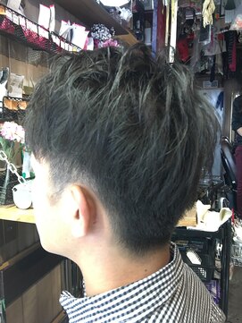 オーバーキャプテンネイキッド(OVER CAPTAIN NAKED) アシンメトリー☆2ブロショートスタイル