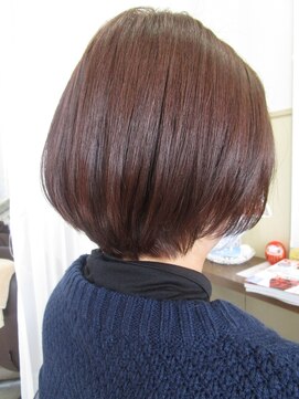 コアフィールフィス(COIFFURE fils) 【見附　今町】ショートボブ　ラベンダーアッシュ