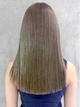 アイティーバイアルバム 下北沢店(IT by ALBUM) 寒色ベージュ_ショコラベージュボブルフベビーバング_ba346711