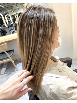 サロンドミルク 溝の口店(salon de MiLK) ハイライトバレイヤージュ【溝ノ口、武蔵溝ノ口】