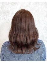 デミヘアー(Demi hair)&nbsp;チョコレートブラウンカラー×ウェーブ巻き