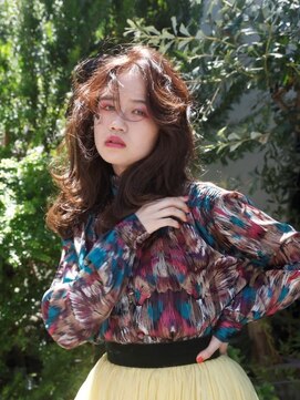 リブロ 三軒茶屋(LIBRO) ヒッピー×くせ毛風セミロング