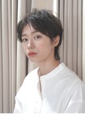 ニュアンスパーマでおしゃれショートに　ショートボブ　元住吉
