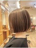 20代30代40代大人かわいい内巻きボブバレイヤージュ◎