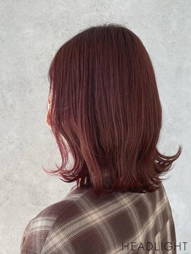 アーサス ヘアー デザイン 新潟燕三条店(Ursus hair Design) カシスピンク×くびれミディ_807M15148