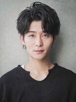 カライングドゥ(ing deux) スーツ短髪ツーブロック束感モテる黒髪シークレットパーマ流行