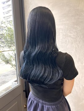 オリガミ トイロ(ORIGAMI TOIRO) ロング×韓国風ブルーブラック