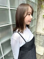 バートランド 白楽(Bertland)&nbsp;島田/レイヤーボブ 透明感グレージュ 髪質改善 サイドバング白楽