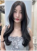 #47/韓国/韓国風/レイヤーカット/後れ毛/くびれヘア/前髪/表参道