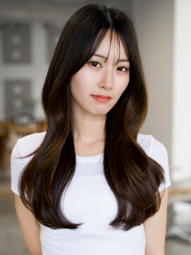 レノラ 本町(LENORA) ☆レイヤーカット毛先ワンカールくせ毛風カール薄めバングデジパ