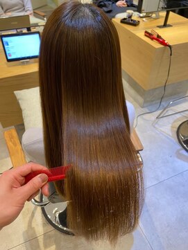 ジーナ 船橋(Zina) 髪質改善＊ロングレイヤーグレーベージュ＊美髪【Zina船橋】