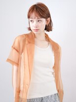 レトン 銀座(leton)&nbsp;オレンジブラウン/ボブ/外ハネボブ/フルバング/ショートカット