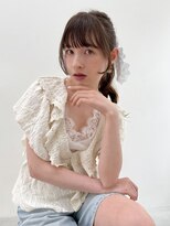 ムード カナザワ(mood kanazawa)&nbsp;顔まわりレイヤーカット/グレージュカラー