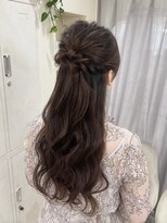 エレノア 梅田 大阪駅前第4ビル店(Eleanor)&nbsp;結婚式参列ハーフアップ　ヘアセット