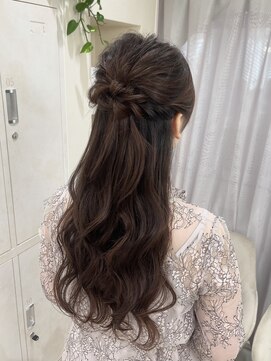 エレノア 梅田 大阪駅前第4ビル店(Eleanor) 結婚式参列ハーフアップ　ヘアセット