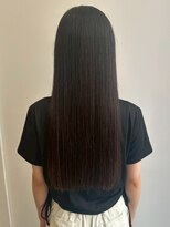 ベルフェミンキルン(Belle femin kilun) 髪質改善ストレート ダークブラウン 艶髪 暗髪 20代 レイヤー