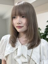 サンク 原宿 表参道(cinq) モカベージュヘーゼルベージュハッシュカットバタフライカット