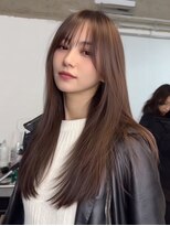 スピンヘアー 桂店(Spin hair)&nbsp;透け感ブラウンで魅せる冬艶ロング