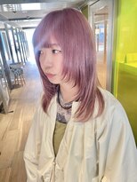 クレア 下北沢(CREA) ワンホンレイヤー/ミルクティーブロンド/ダークブルー/下北沢